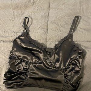 Satin lace cami